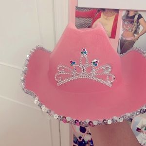 pink princess cowboy hat 💗